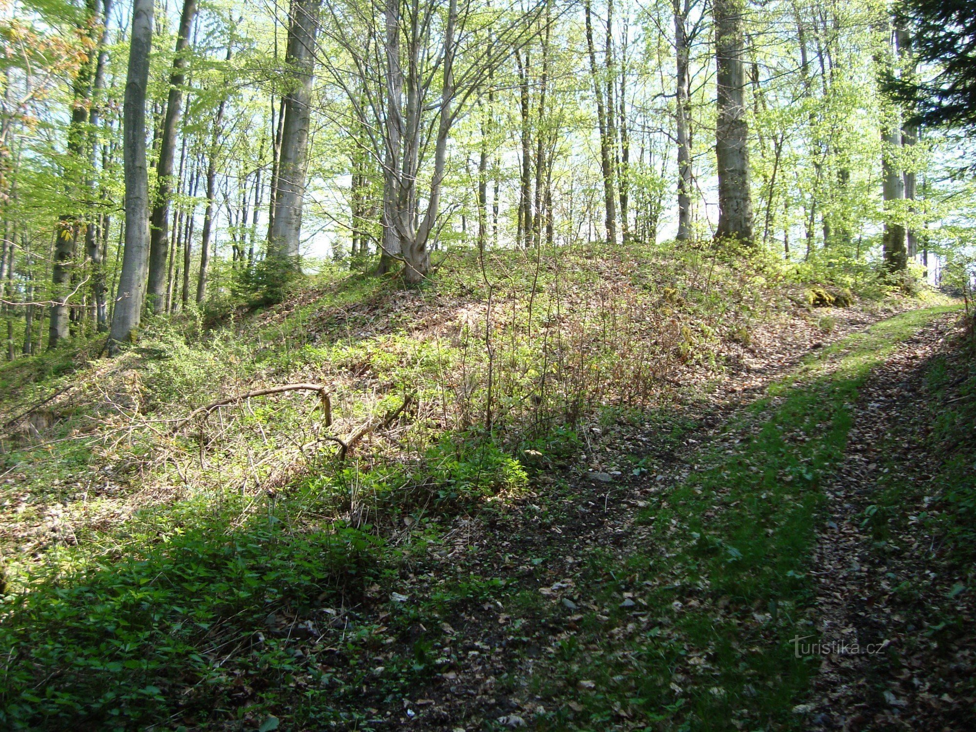 Vildštejn - accès au château depuis Lobník - Photo : Ulrych Mir.