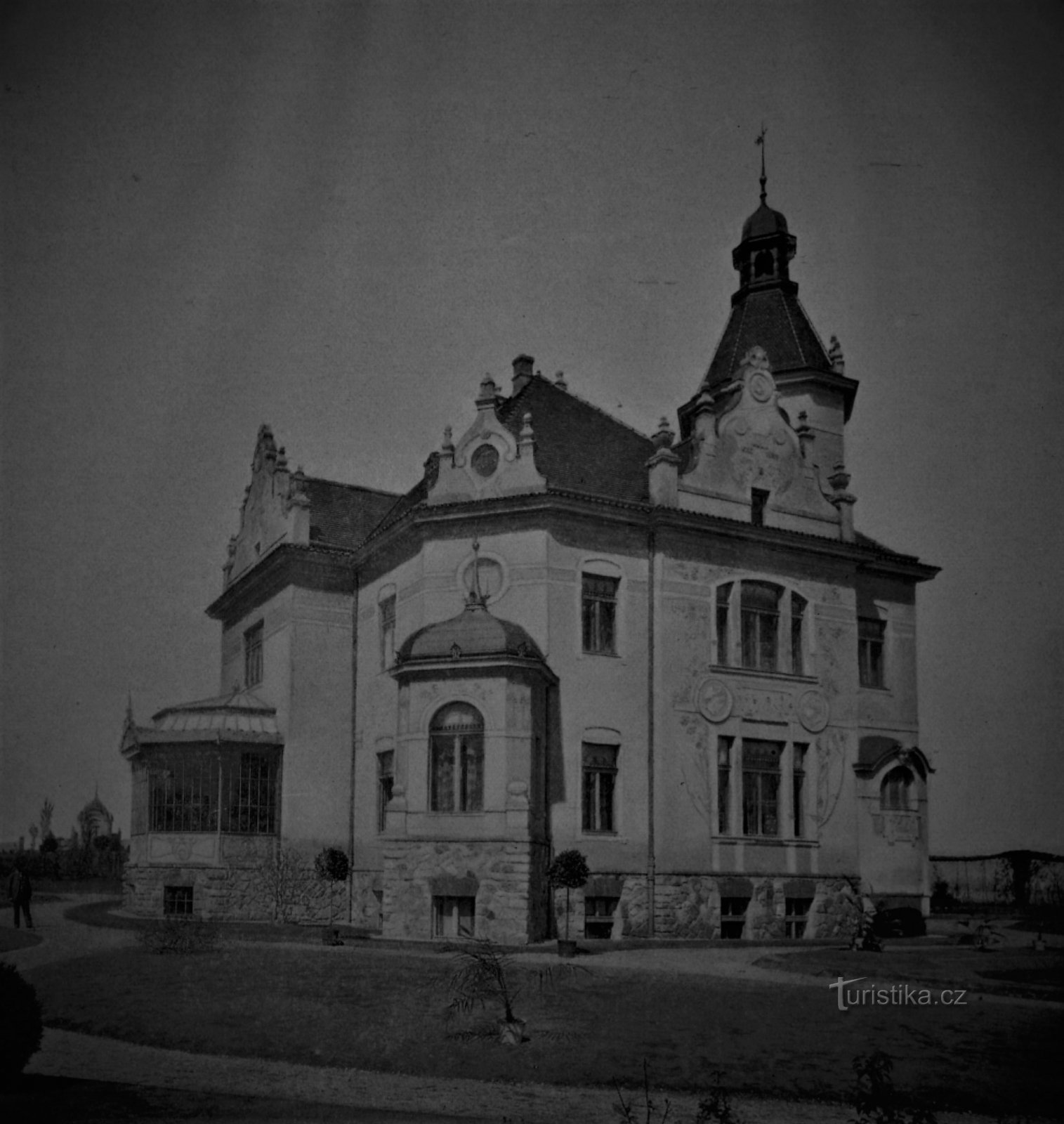 Villa Anna Černožice nad Labemissa vuonna 1906