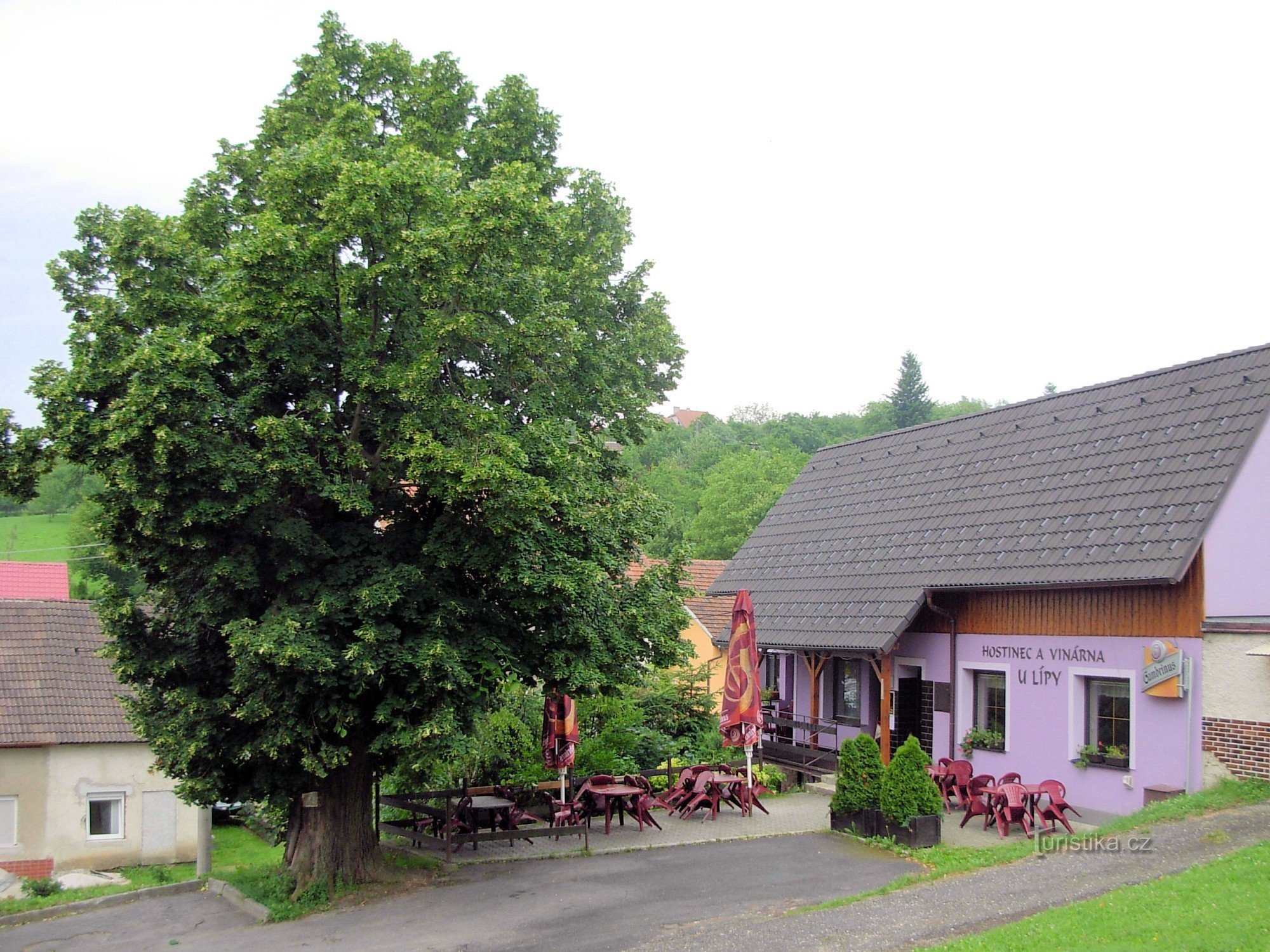 Cave et auberge U lípy à Březová