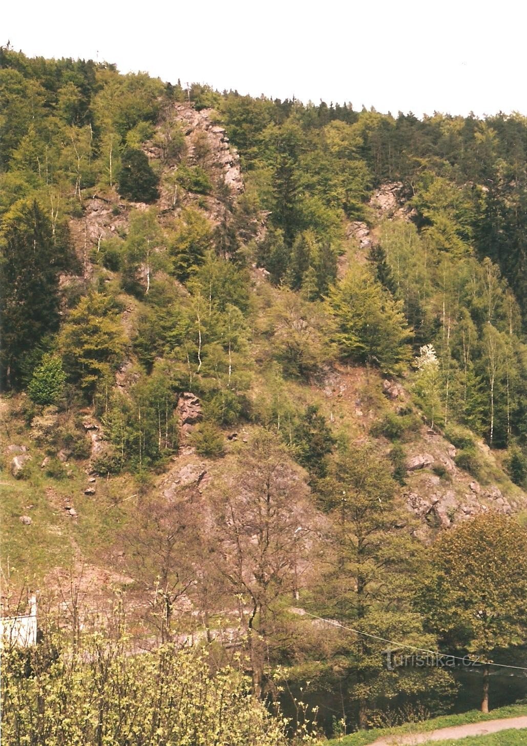 Rotstuin Vírská - uitzichtpunt Klubačice