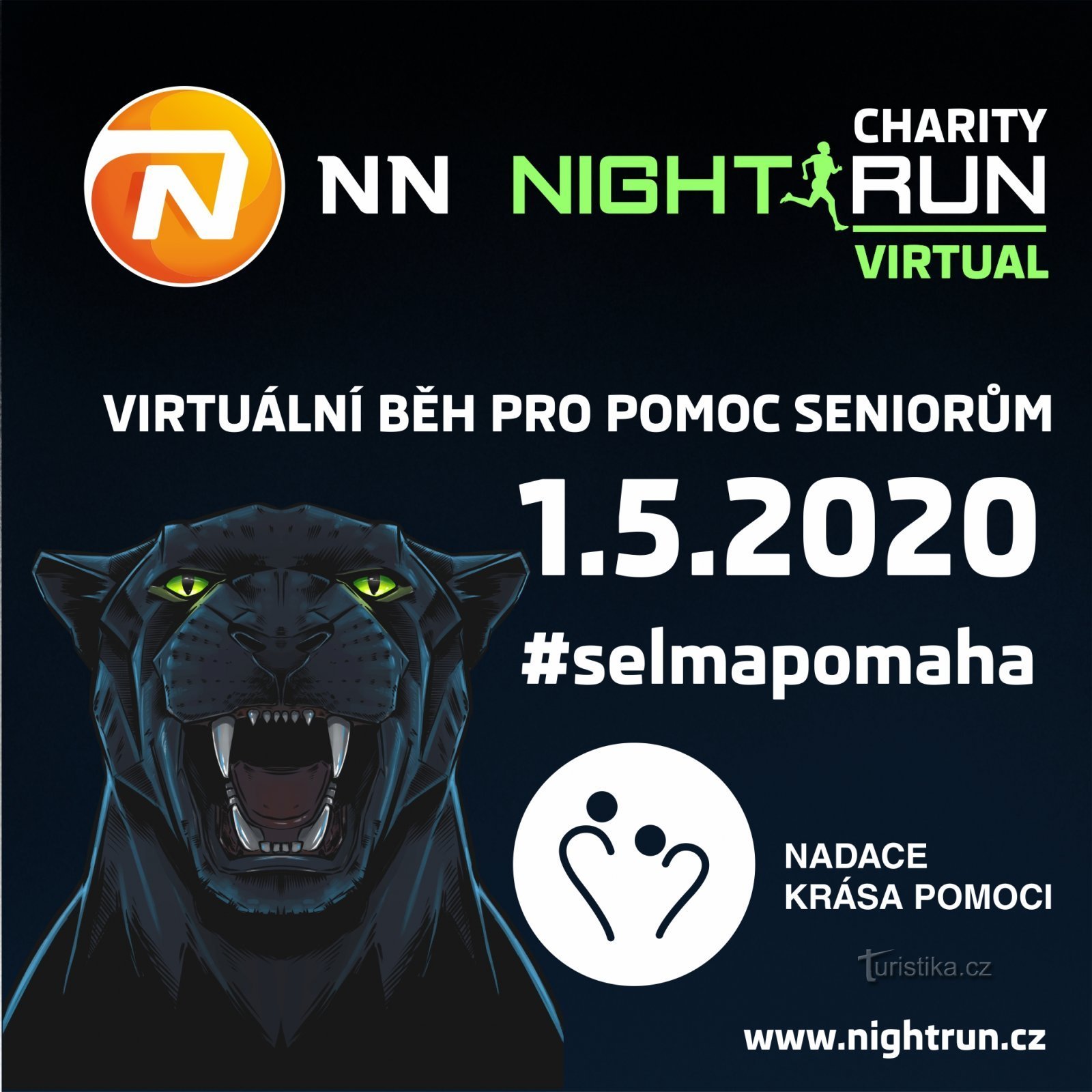 Virtual Charity NN Night Run, et velgørenhedsløb for at hjælpe ældre