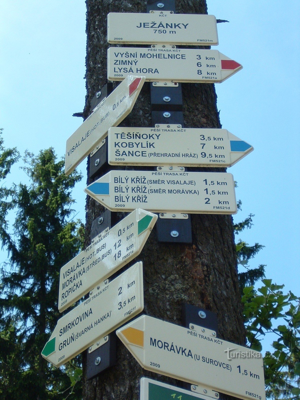 Visalaje-Bílý Kříž-Dorotěnka-Bílý Kříž-Visalaje