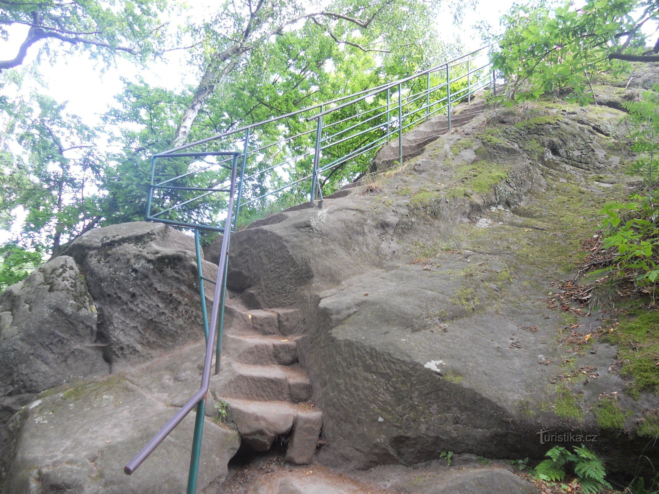 Vítkova vyhlídka na Šikmé věži v Českém ráji.