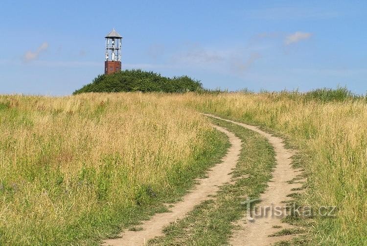 Víťs Aussichtsturm bei Náčkovice