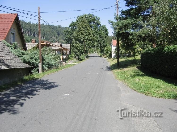 Vítovka: View of part of the village