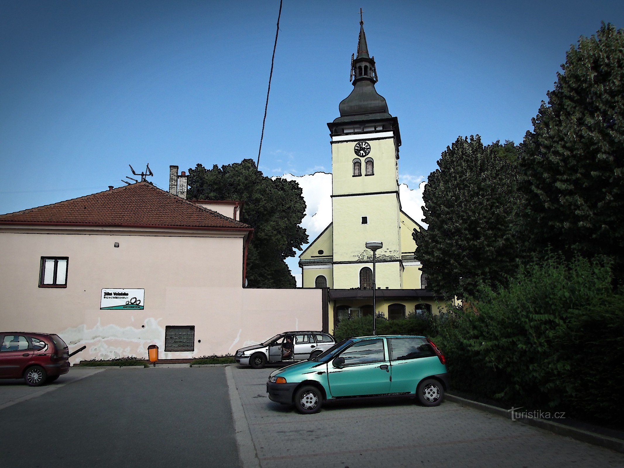 Vizovice - församlingskyrkan St. Lawrence