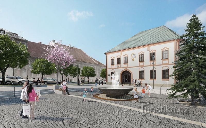 Vizualizacija projekta s http://www.zdarns.cz/mestsky-urad/rekonstrukce-namesti.asp