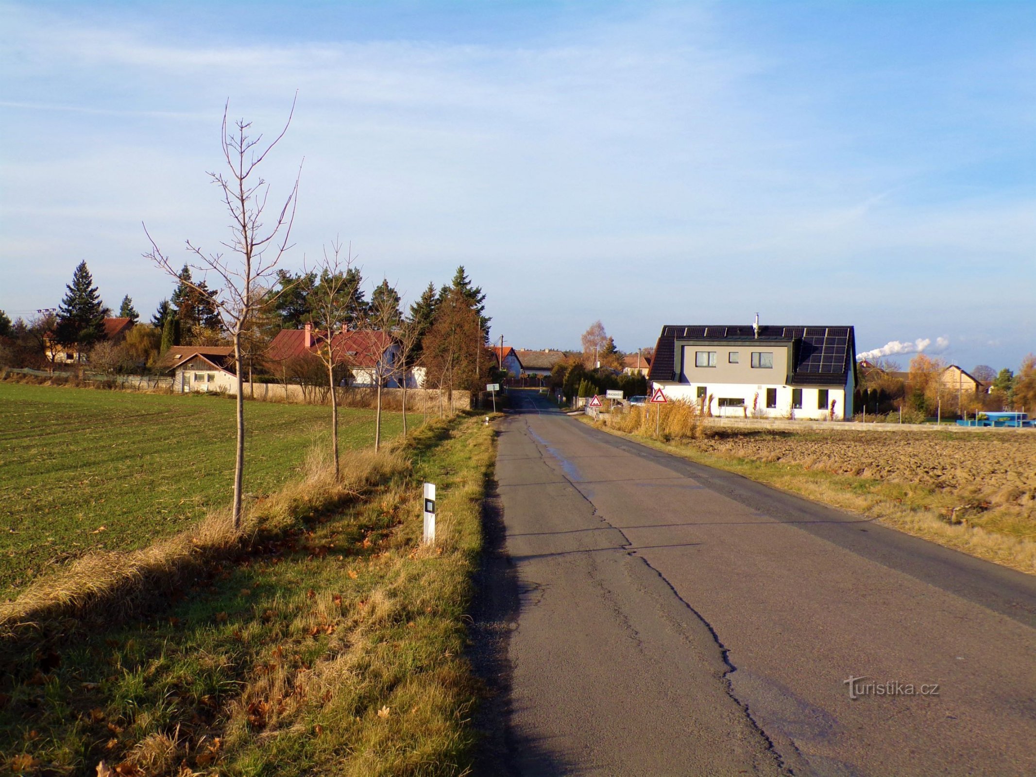 Toegang tot Hrachoviště vanuit Býště (10.11.2021 november XNUMX)