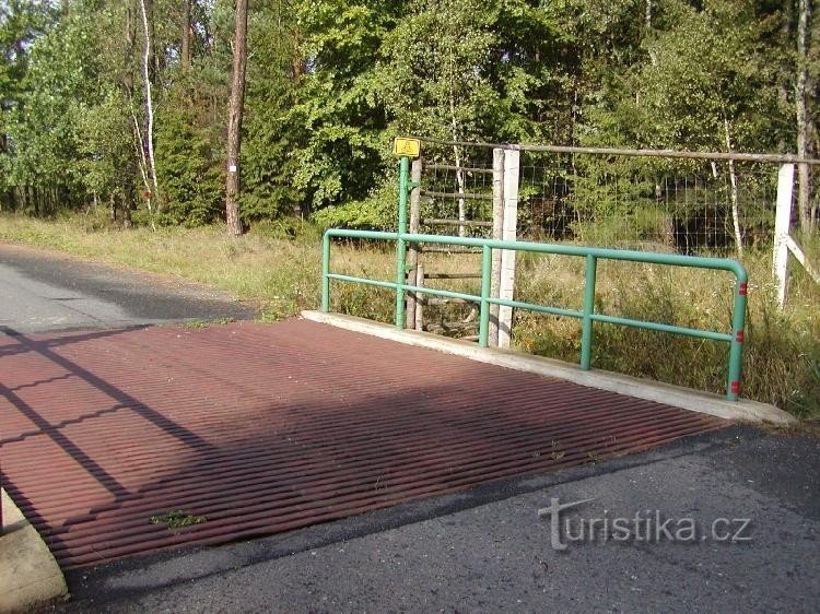 Entrance to the Židlov nature reserve