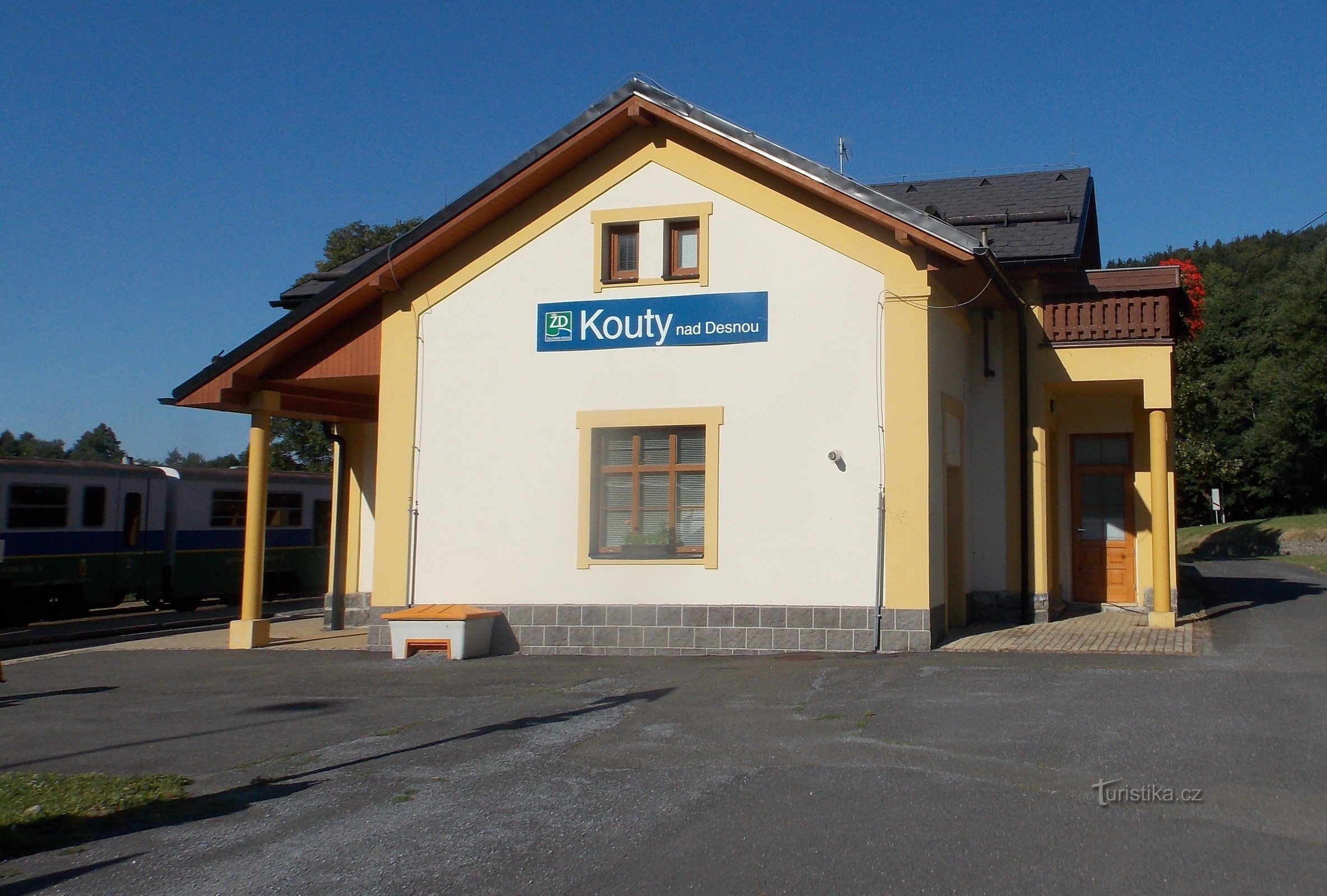 Bahnhof in Kouty nad Desnou