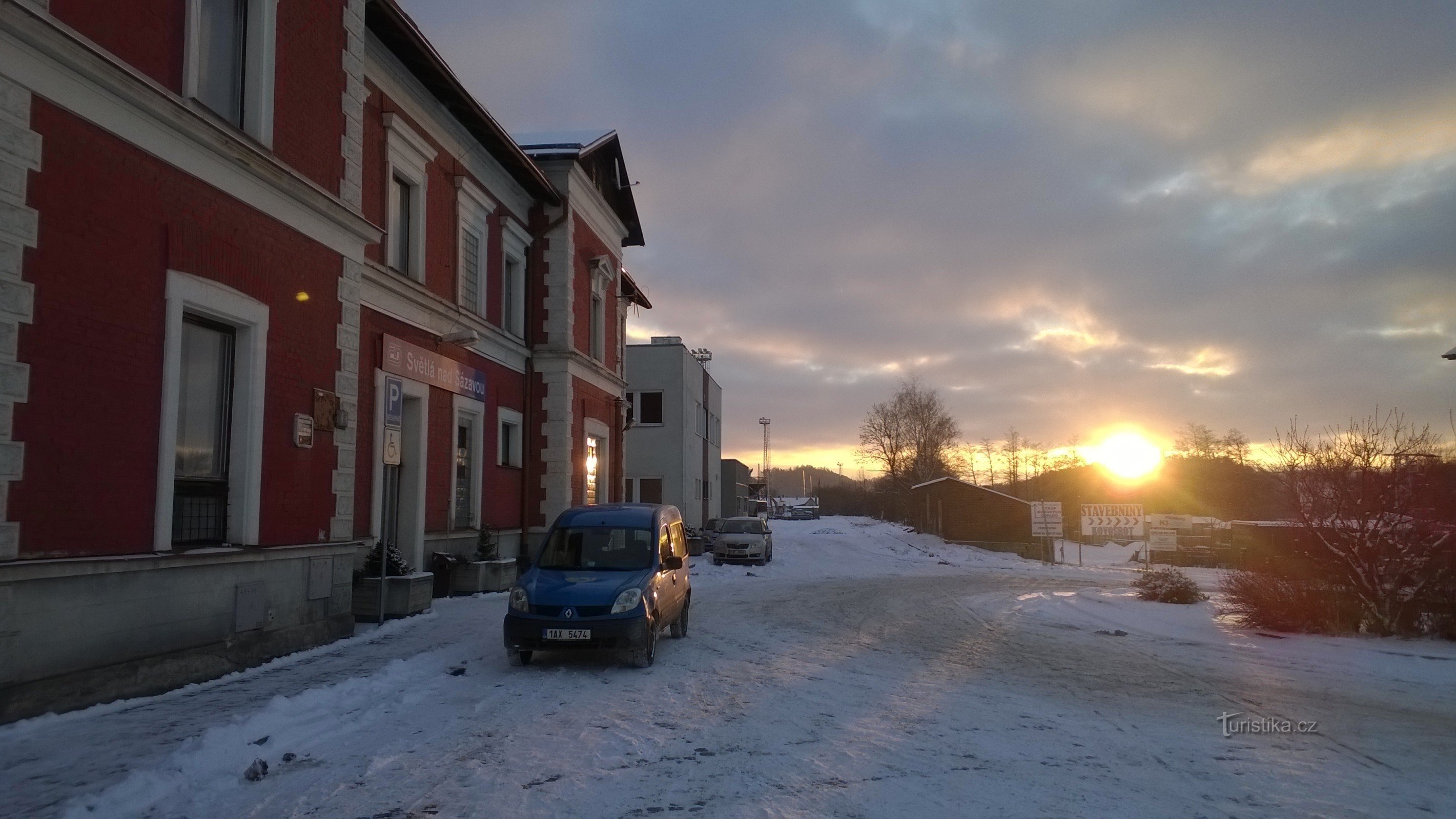 железнодорожная станция в Светла-над-Сазавой.