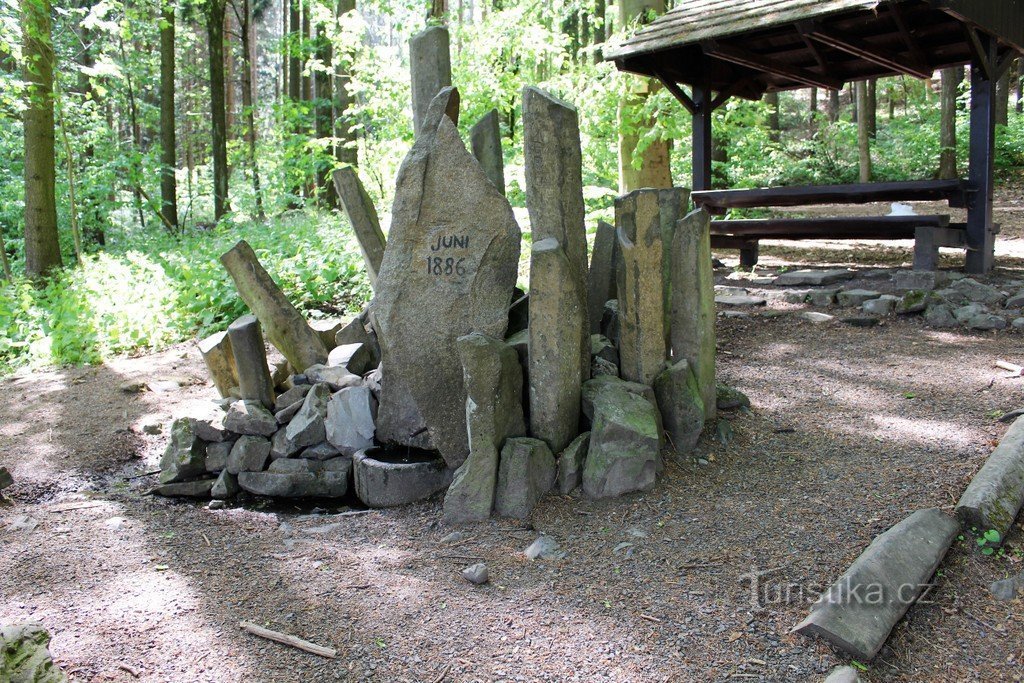 Vlčí hora, studánka Veronika