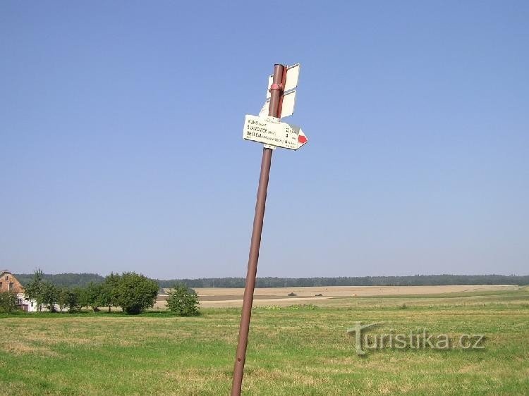 Vlčkovice - cruce de caminos