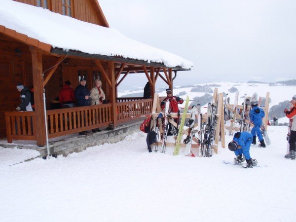 passo di traino vicino a Valassky Hat