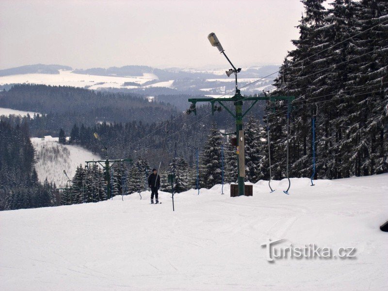 该地区的滑雪缆车