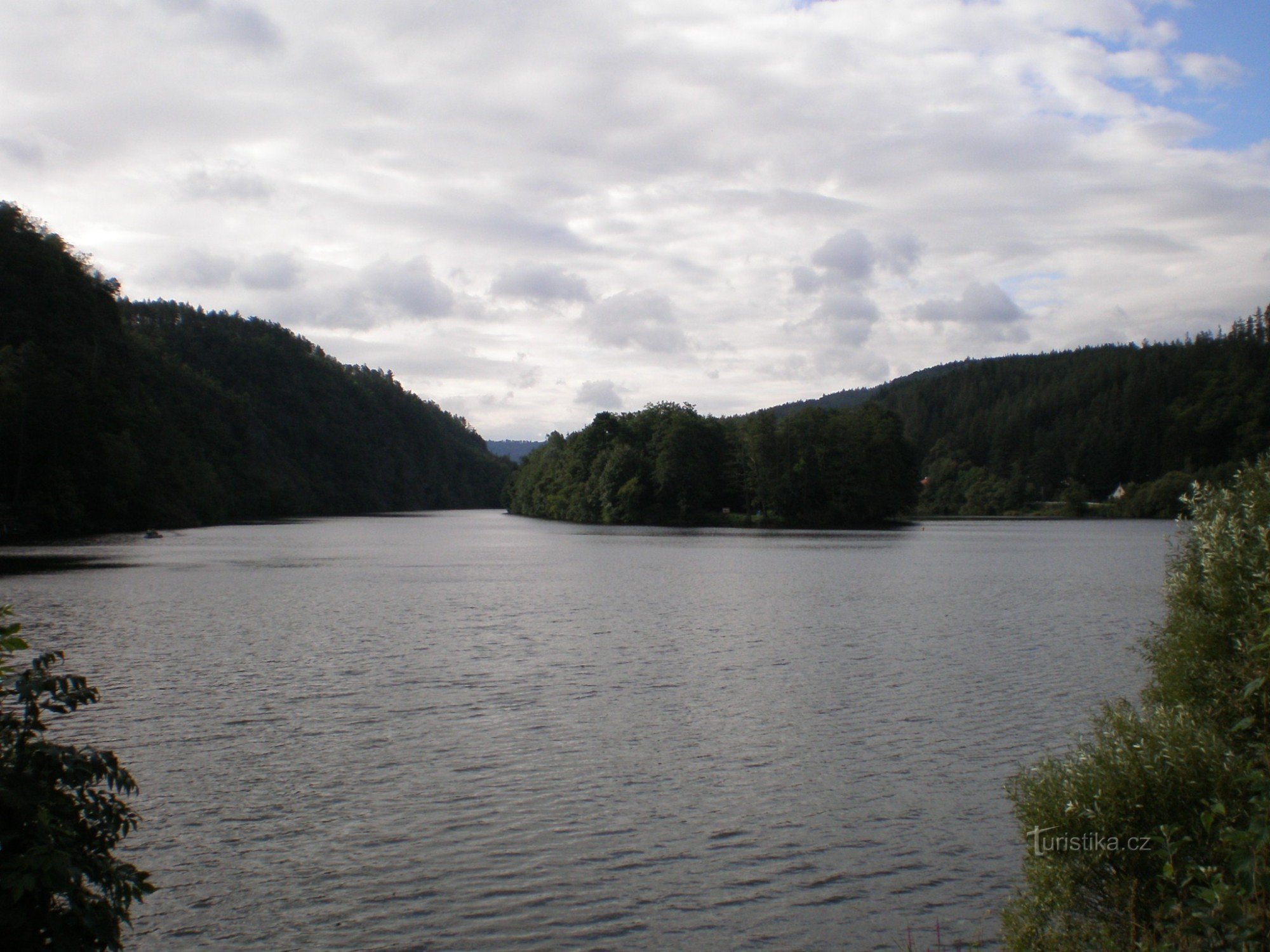 Vltava avec l'île de Saint Kilian