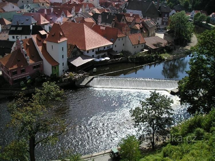 Vltava v Češkem Krumlovu