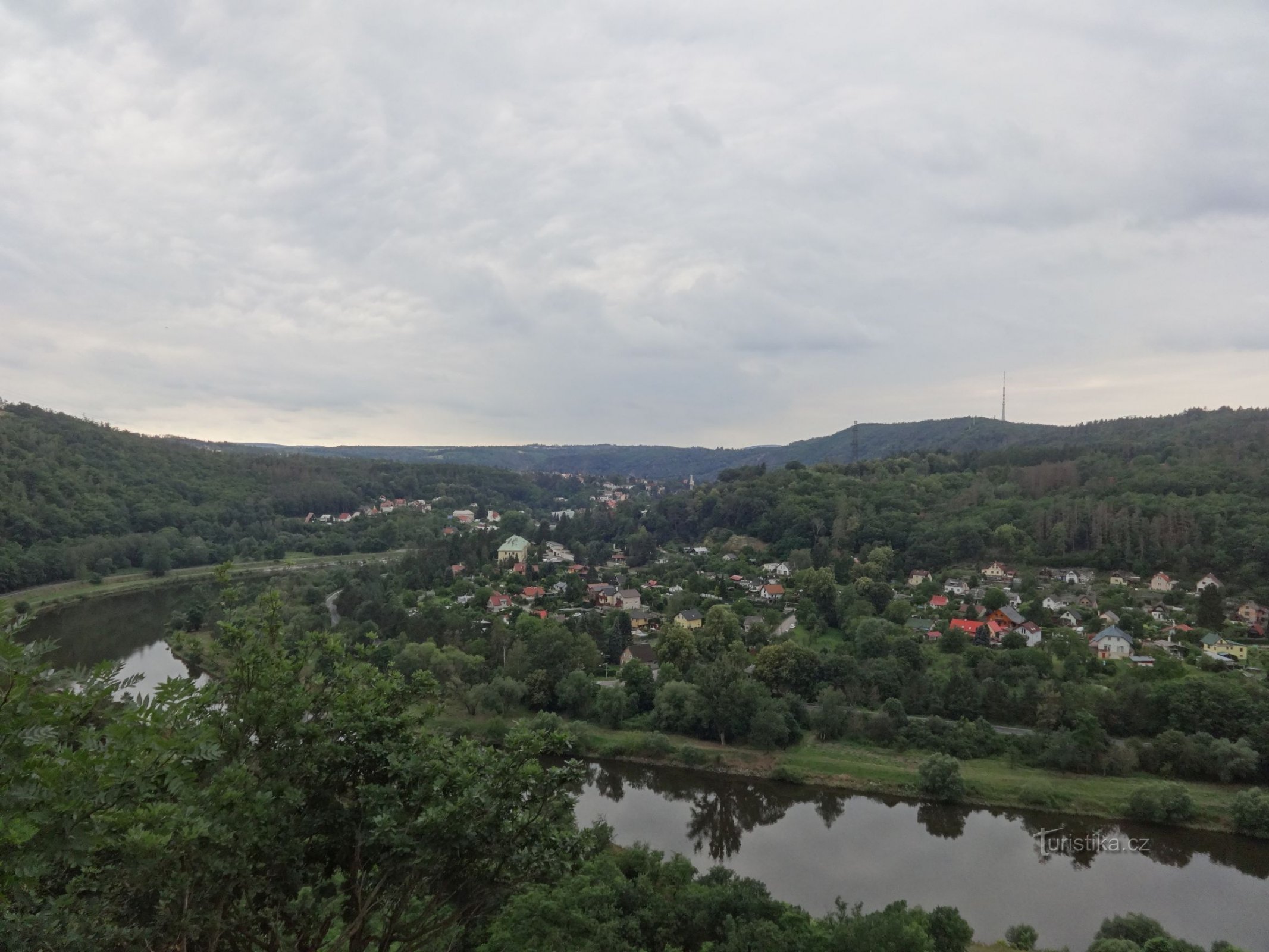 Vltava – vidikovac u blizini sela Vrané nad Vltavou