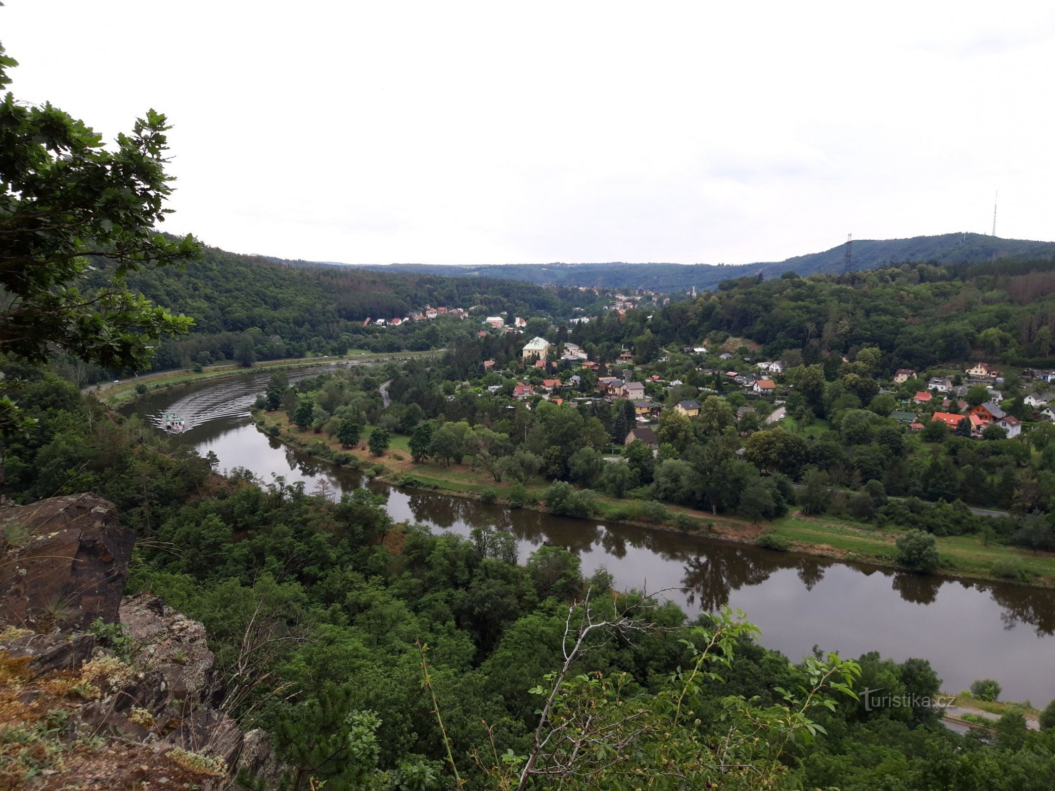 Vltava – punct de belvedere lângă satul Vrané nad Vltavou