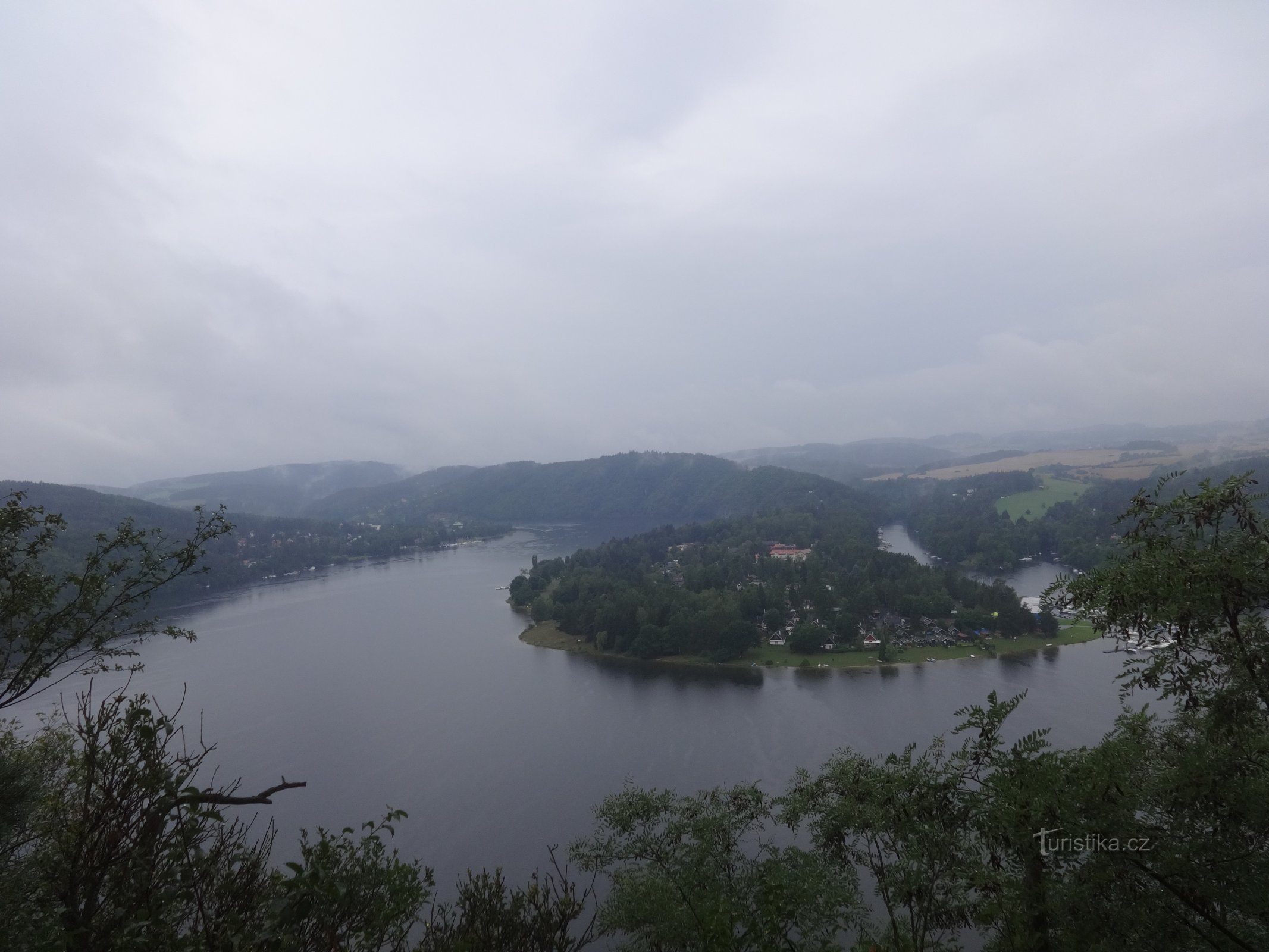 Vltava - punct de observare Na Vyhlídka