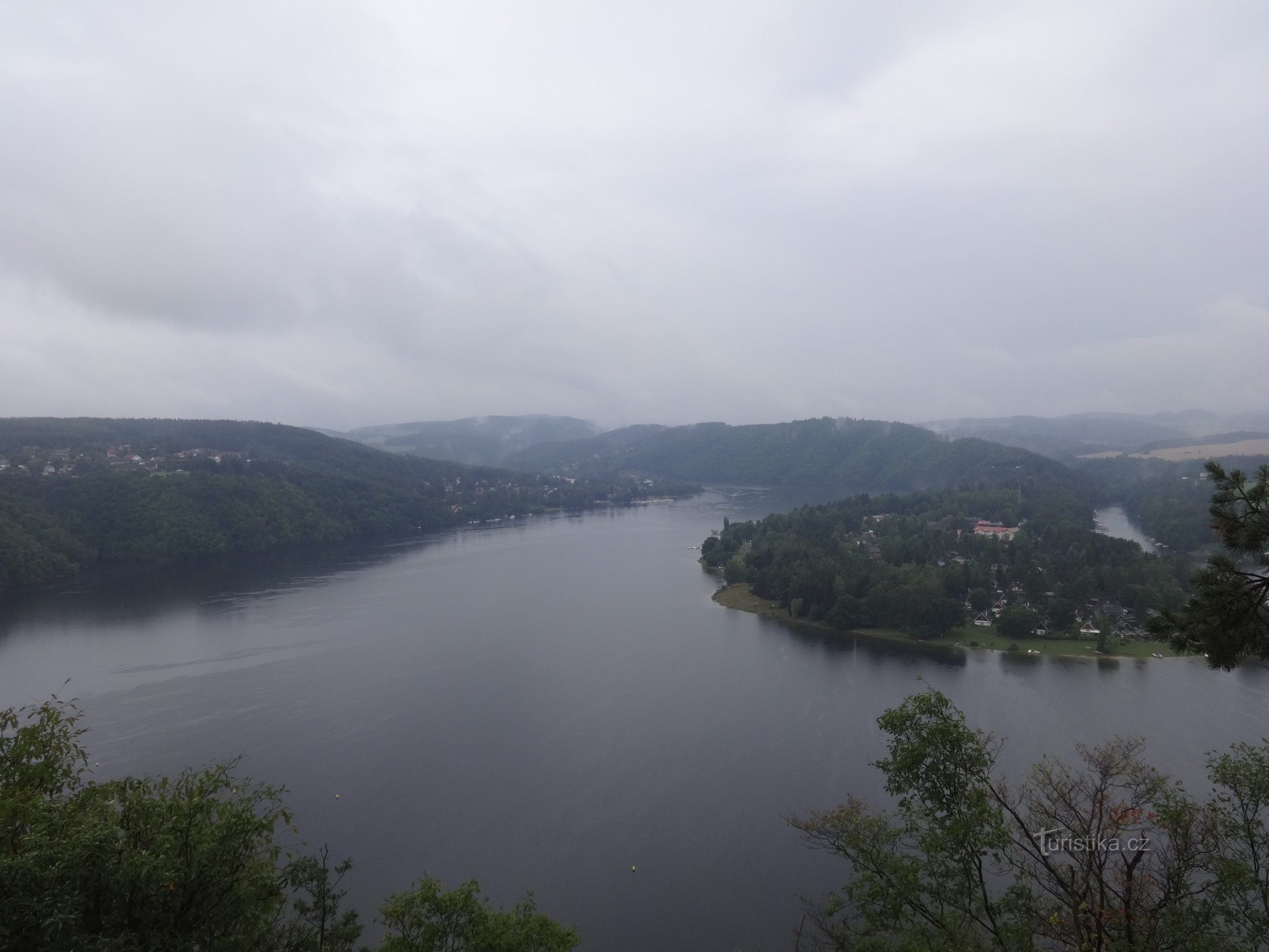 Vltava - observationspunkt Na Vyhlídka