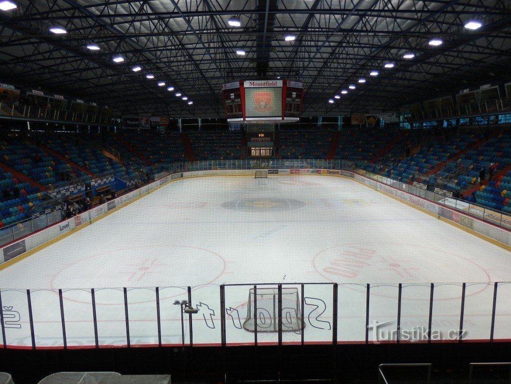 The interior of the hall