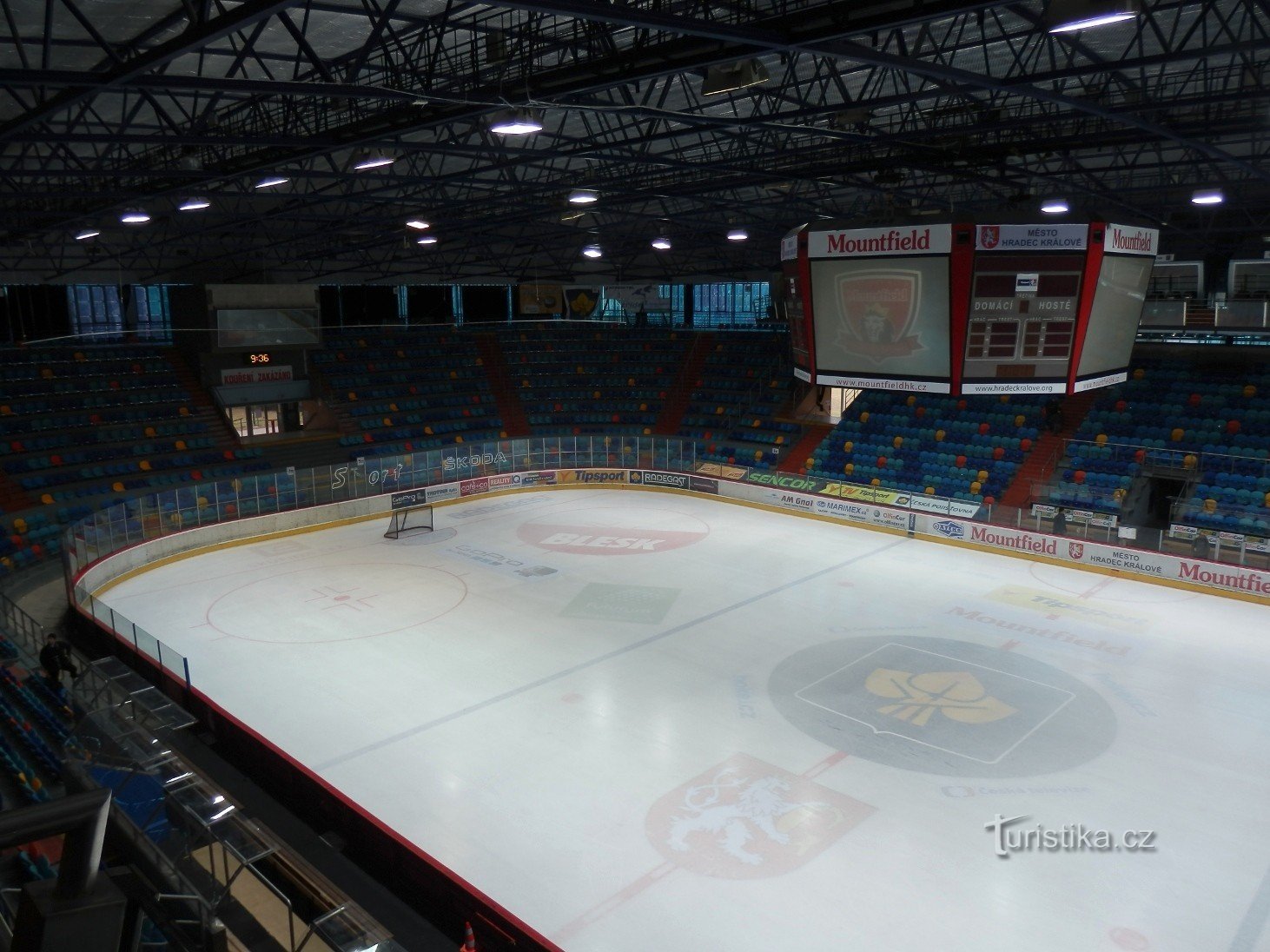 The interior of the hall