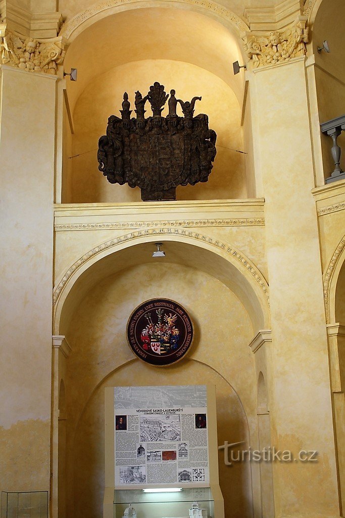 The interior of the chapel of St. Anne