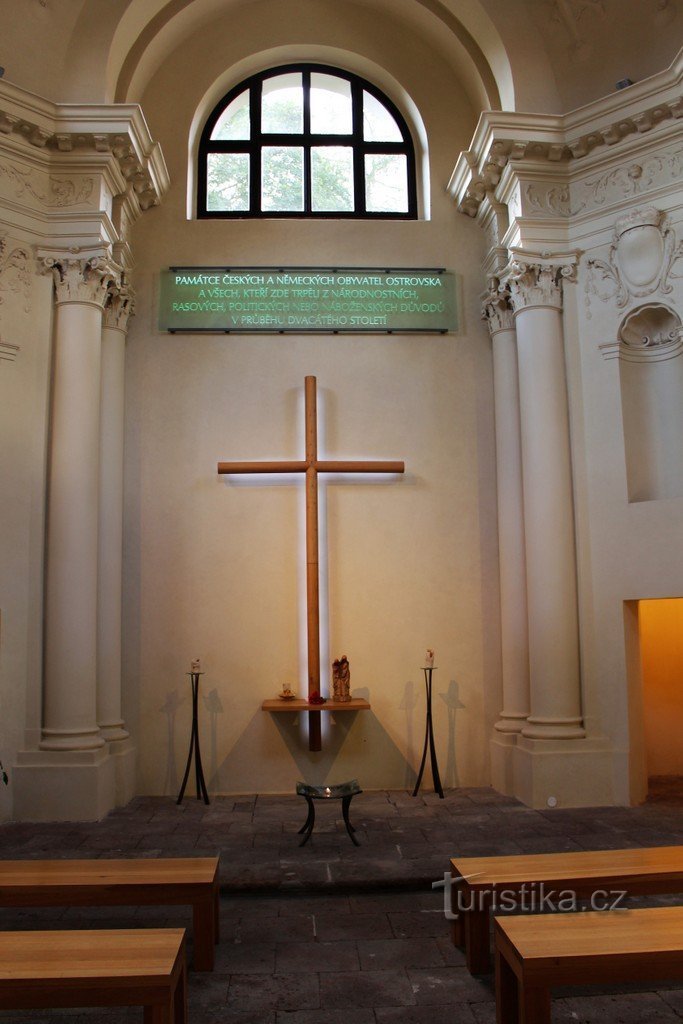 El interior de la capilla de Sta. Floriana