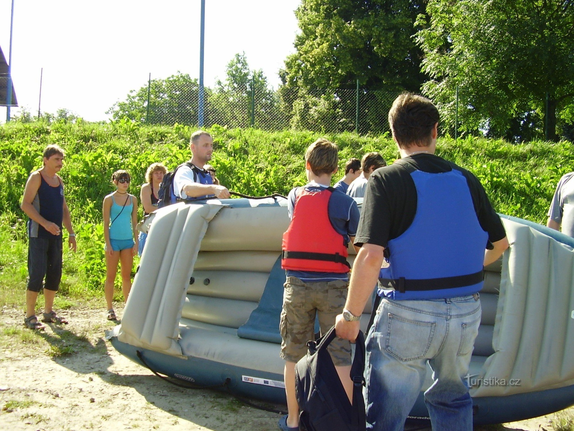 Boaters on the Odra