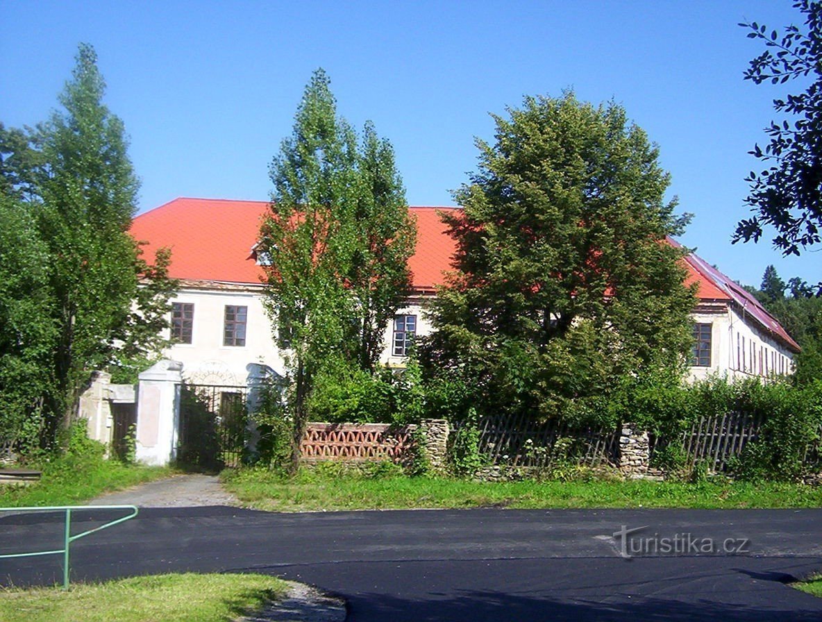 Vodice-kasteel vanuit het zuiden-Foto: Ulrych Mir.