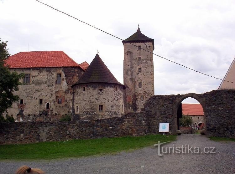 Wasserburg Šihov - Eingang zum Areal