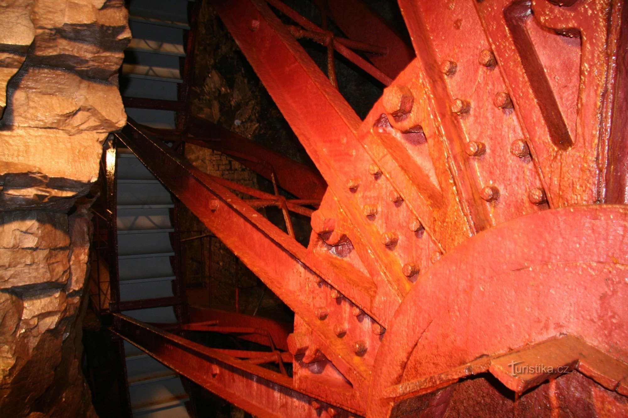 water wheel from the service hall