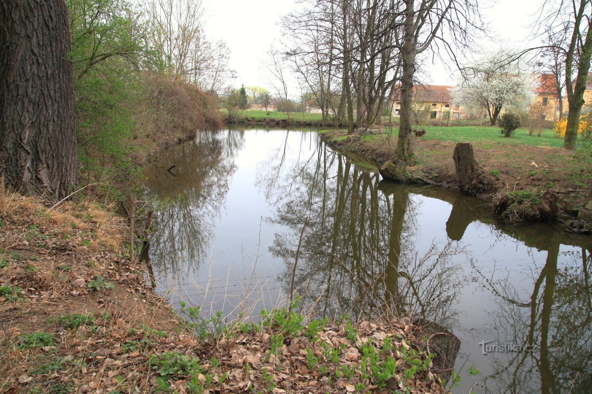 Wateraandrijving bij de oude zagerij