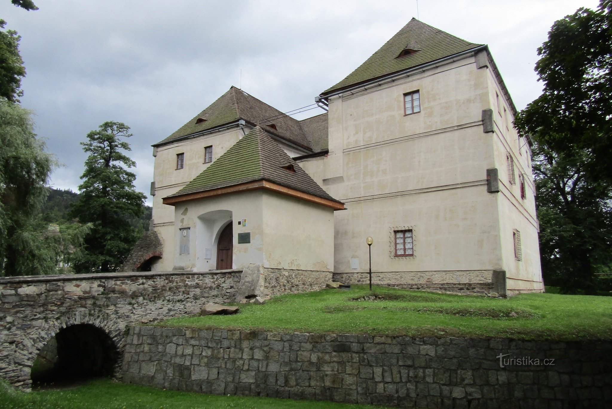 Cetatea de apă din orașul Jeseník