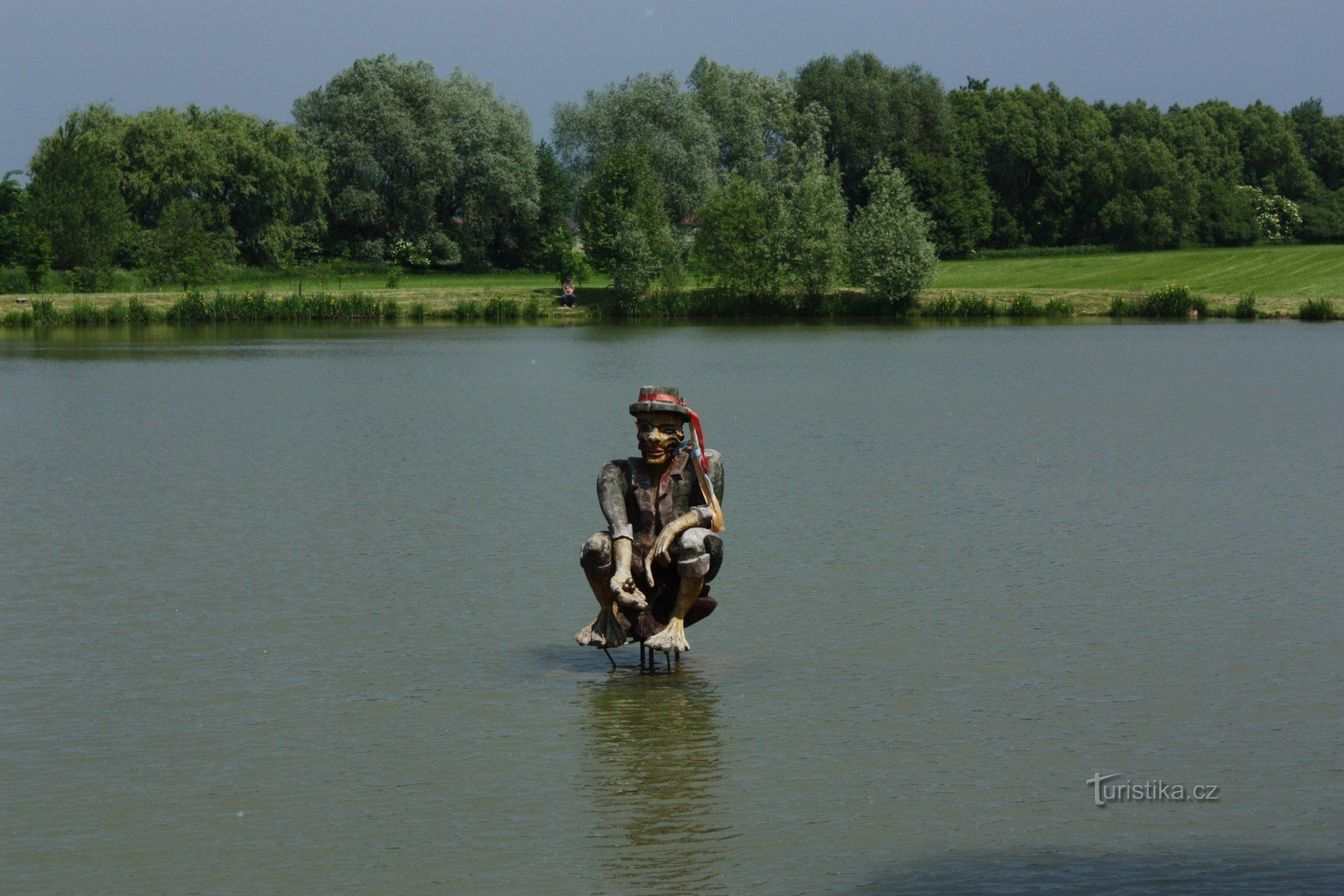 Waterman en los estanques de Ústí
