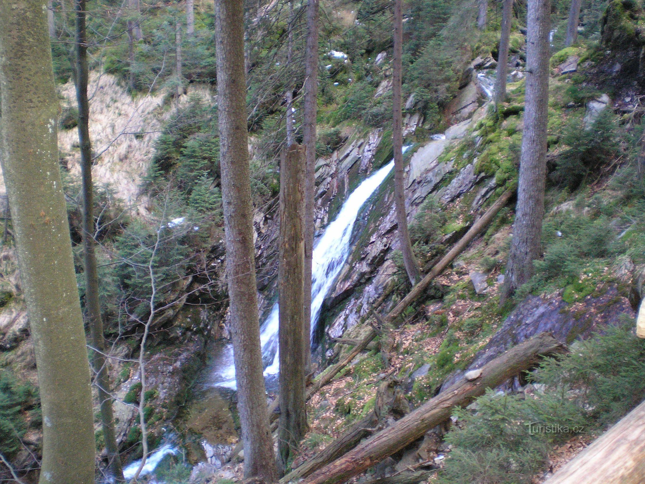 Bílá strz waterfall