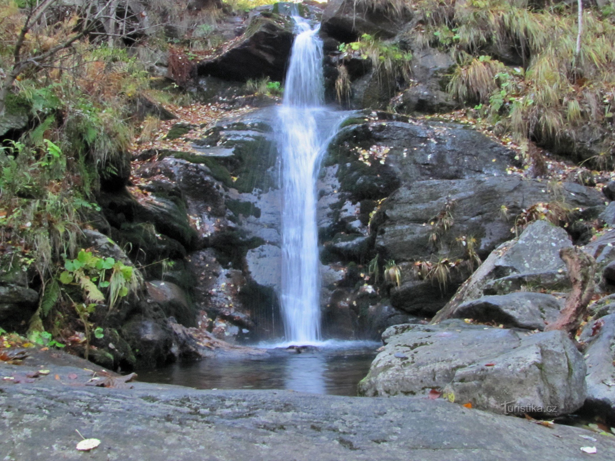 Wasserfall auf dem Borový potok