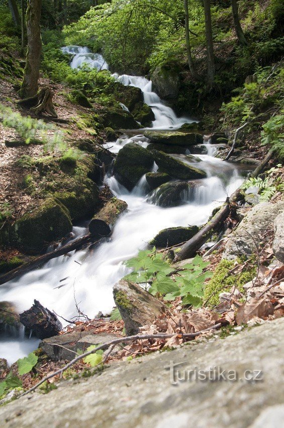 Cascada en Hluboké potoc