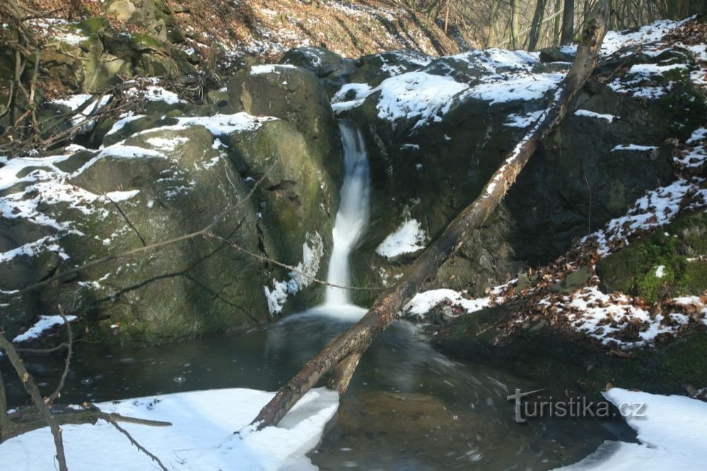 waterfall on Mohelnička