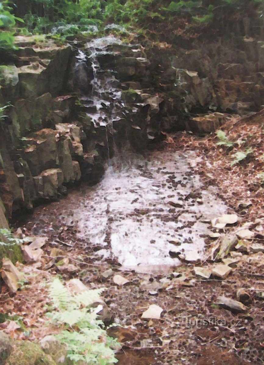 Waterfall above Podhůra