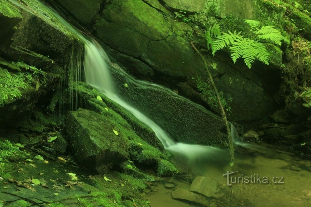 waterfall near the chapel