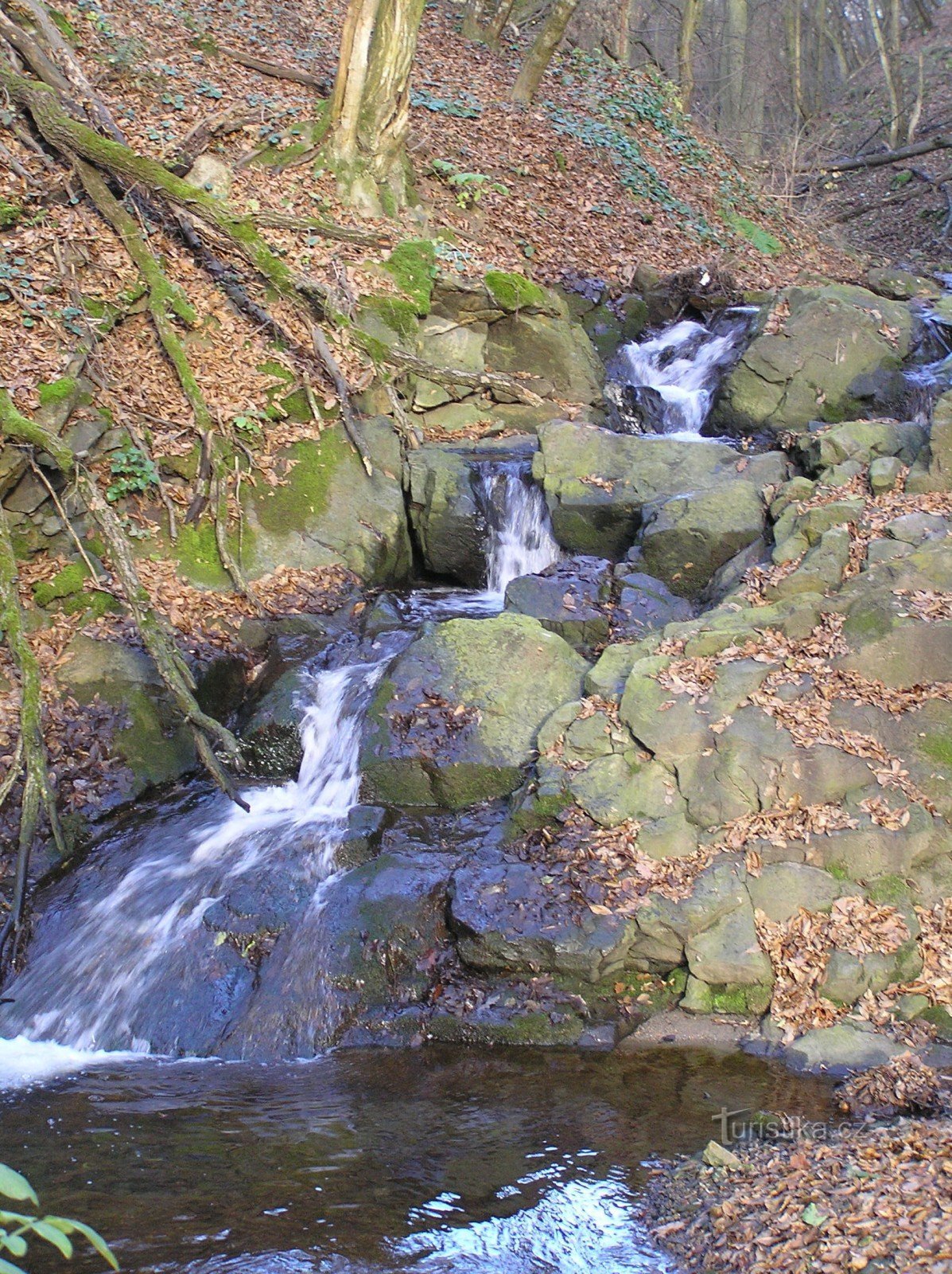 Waterval in de Lhánická-kloof