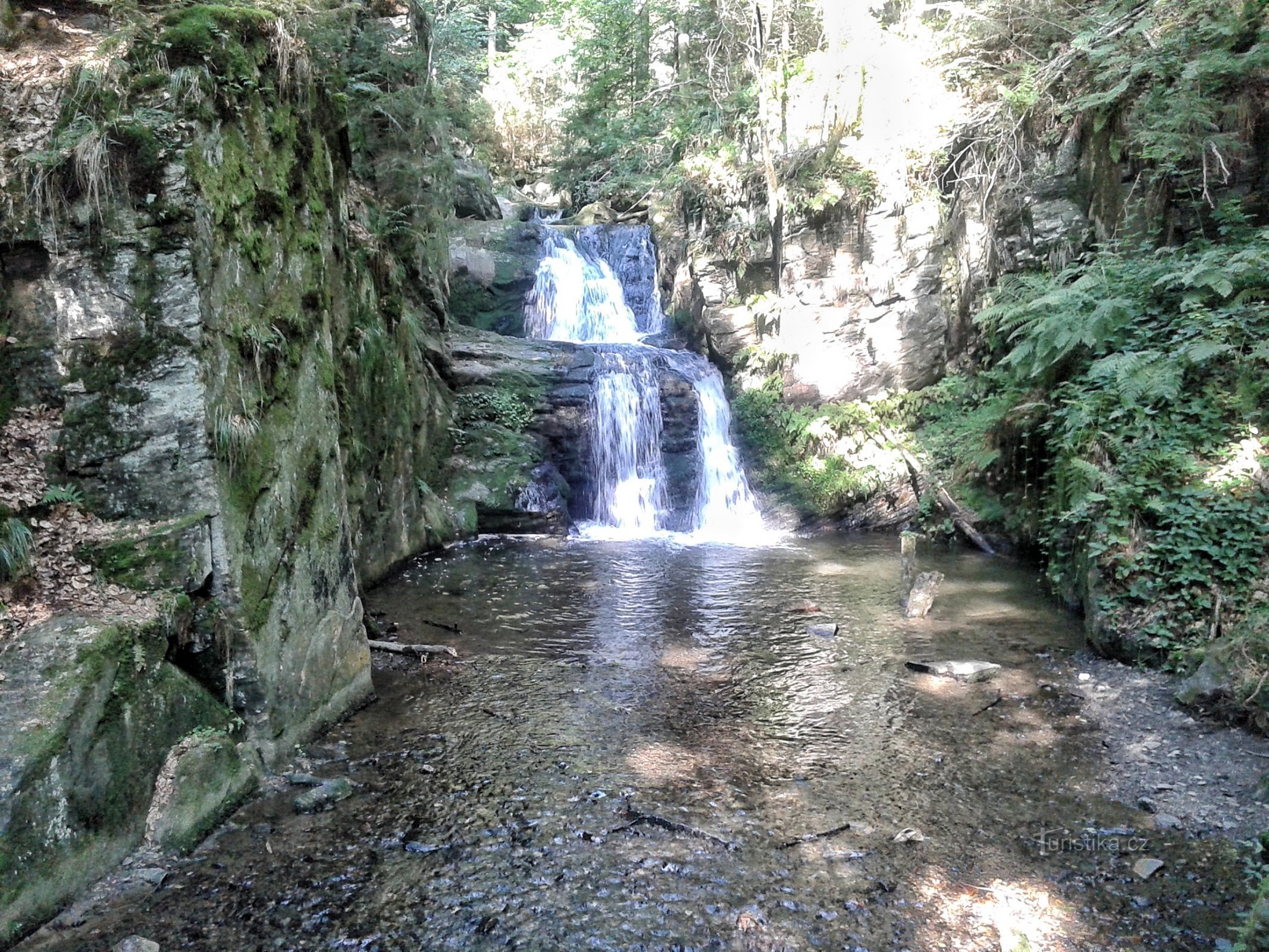 Chutes d'eau sur Huntava