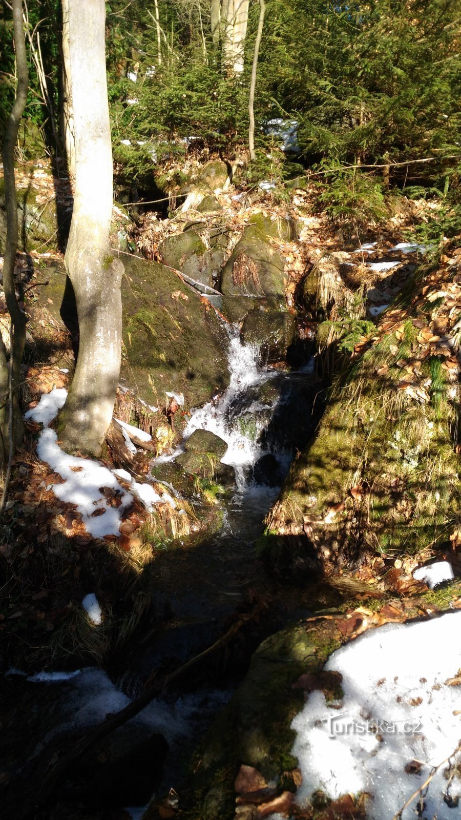 Chutes d'eau sur le ruisseau Ostružník.