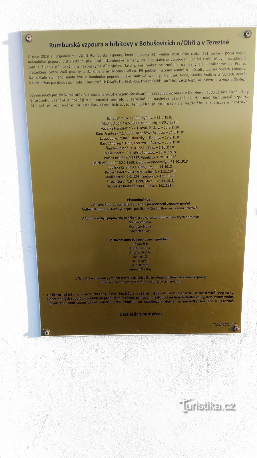 Военное кладбище в Богушовице-над-Огржи.