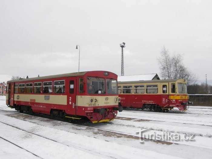 Volarské nádraží - izhodišče naše poti.