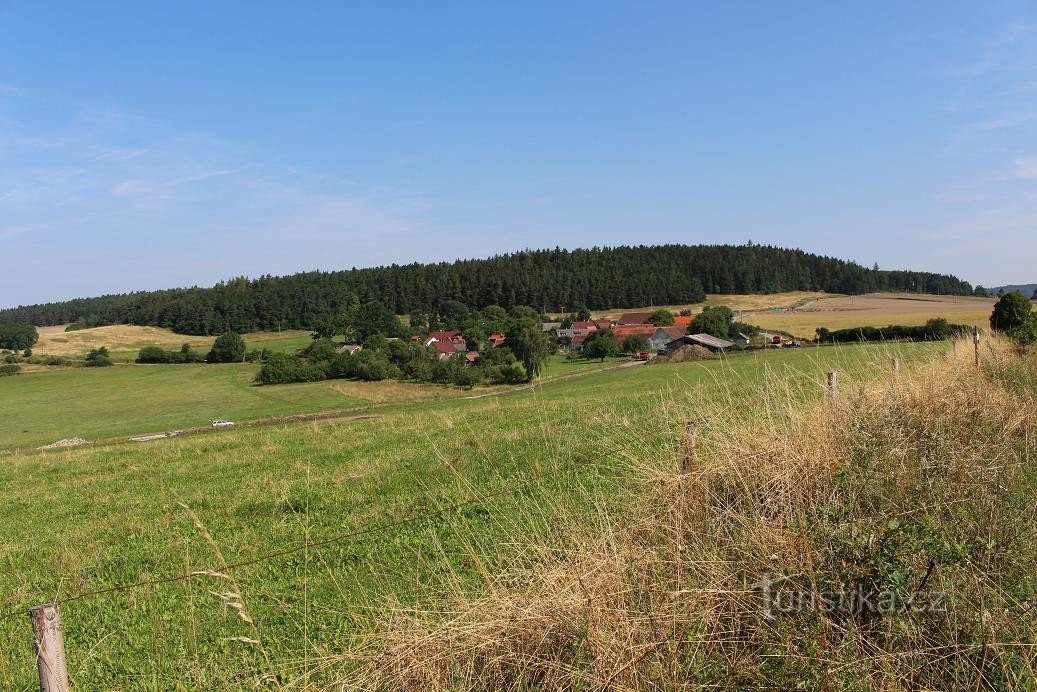 Wespen, zicht vanuit het zuiden