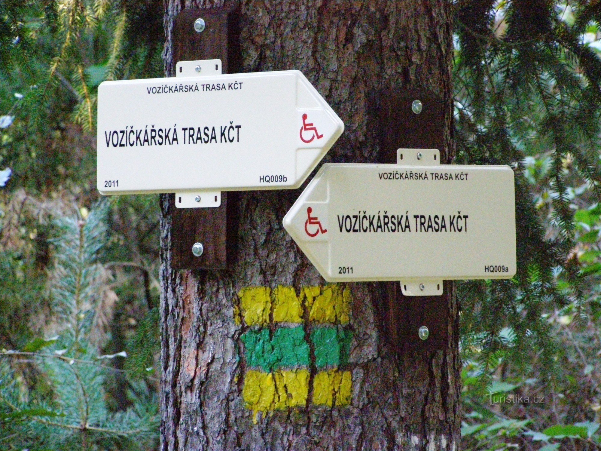 Pyörätuolipolut Hradec Královén metsissä