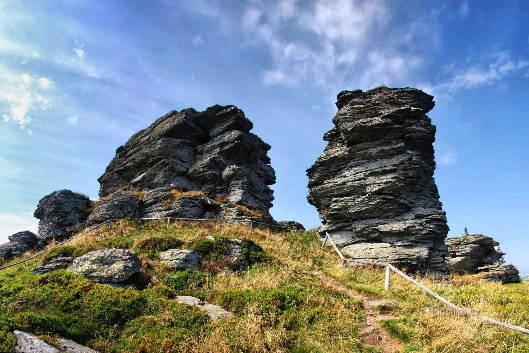Vozka - βράχοι κορυφής